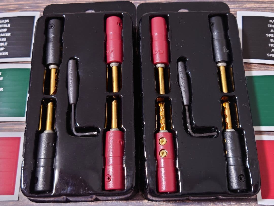 2セット audioquest SureGrip BFA バナナプラグ