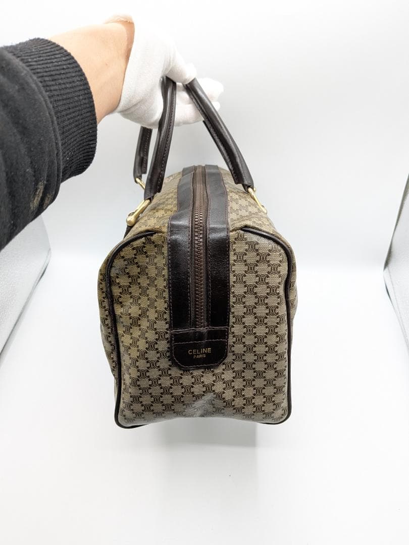 良品✨ セリーヌ ボストンバッグ マカダム PVC ベージュ 0RL