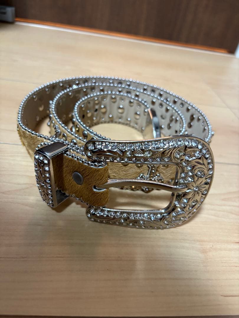 hermetic ブリンブリンベルト シルバー/ベージュ