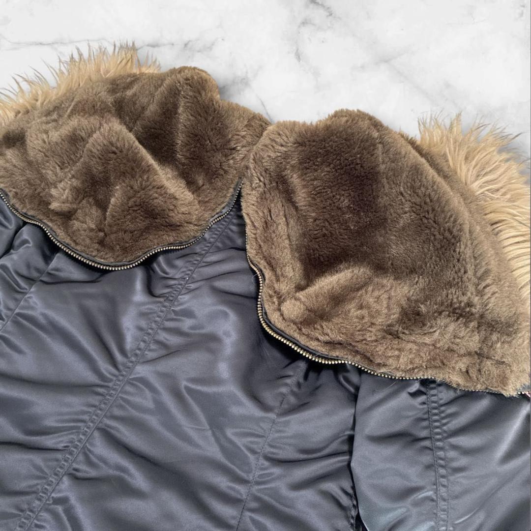 ヒステリックグラマー　モッズコート　N-3B ファー 　ワッペン　フードジップ