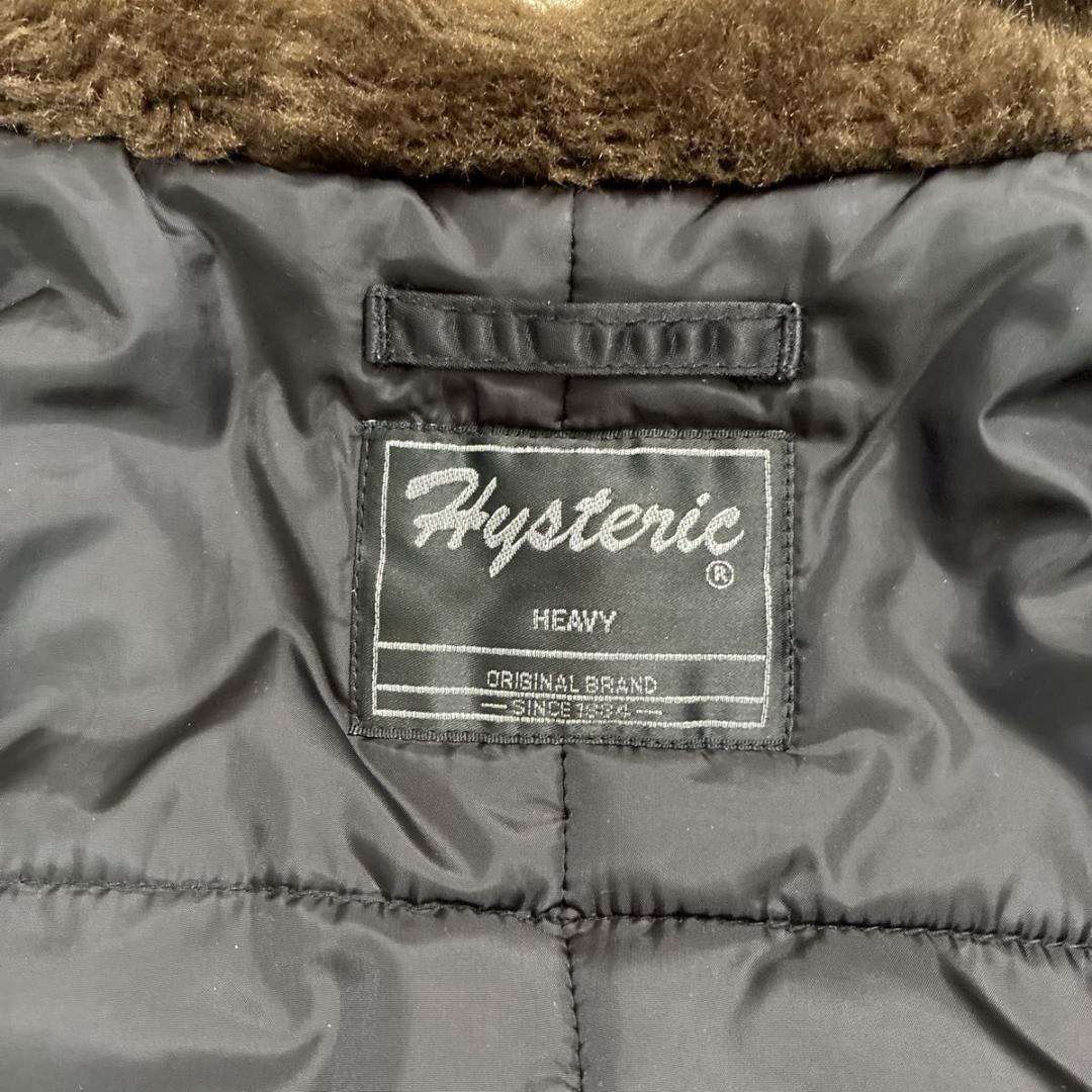 ヒステリックグラマー　モッズコート　N-3B ファー 　ワッペン　フードジップ