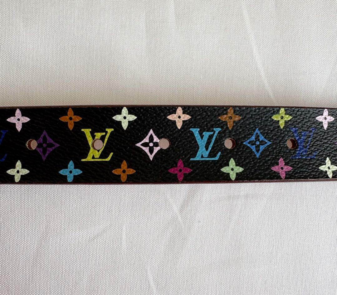④ 中古 ルイヴィトン モノグラムマルチカラーブラック 村上隆コラボ90/36