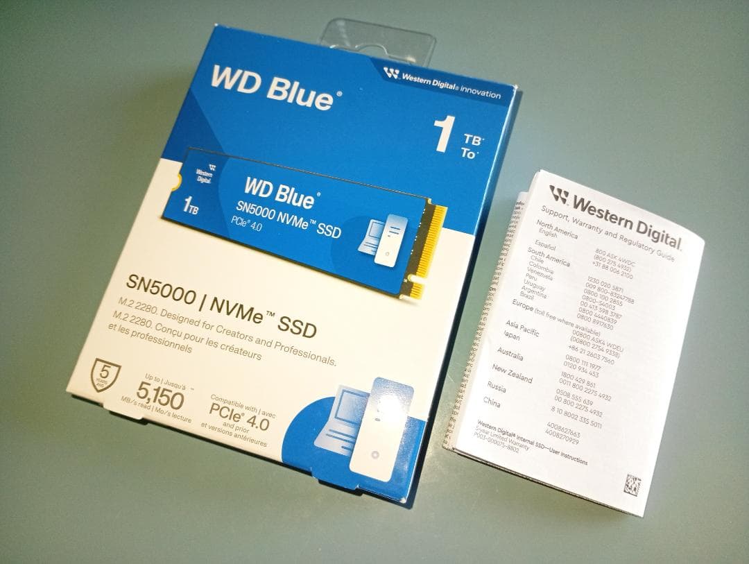 ✪SSD 1TB WD Blue SN5000+ミニPC THIRDWAVE