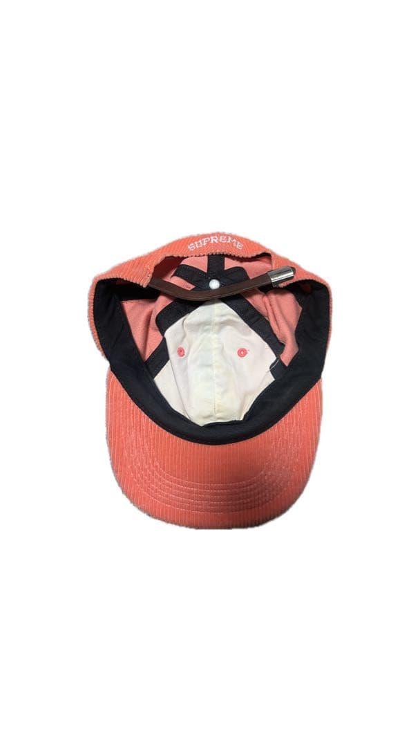 supreme コーデュロイキャップ オレンジ 帽子