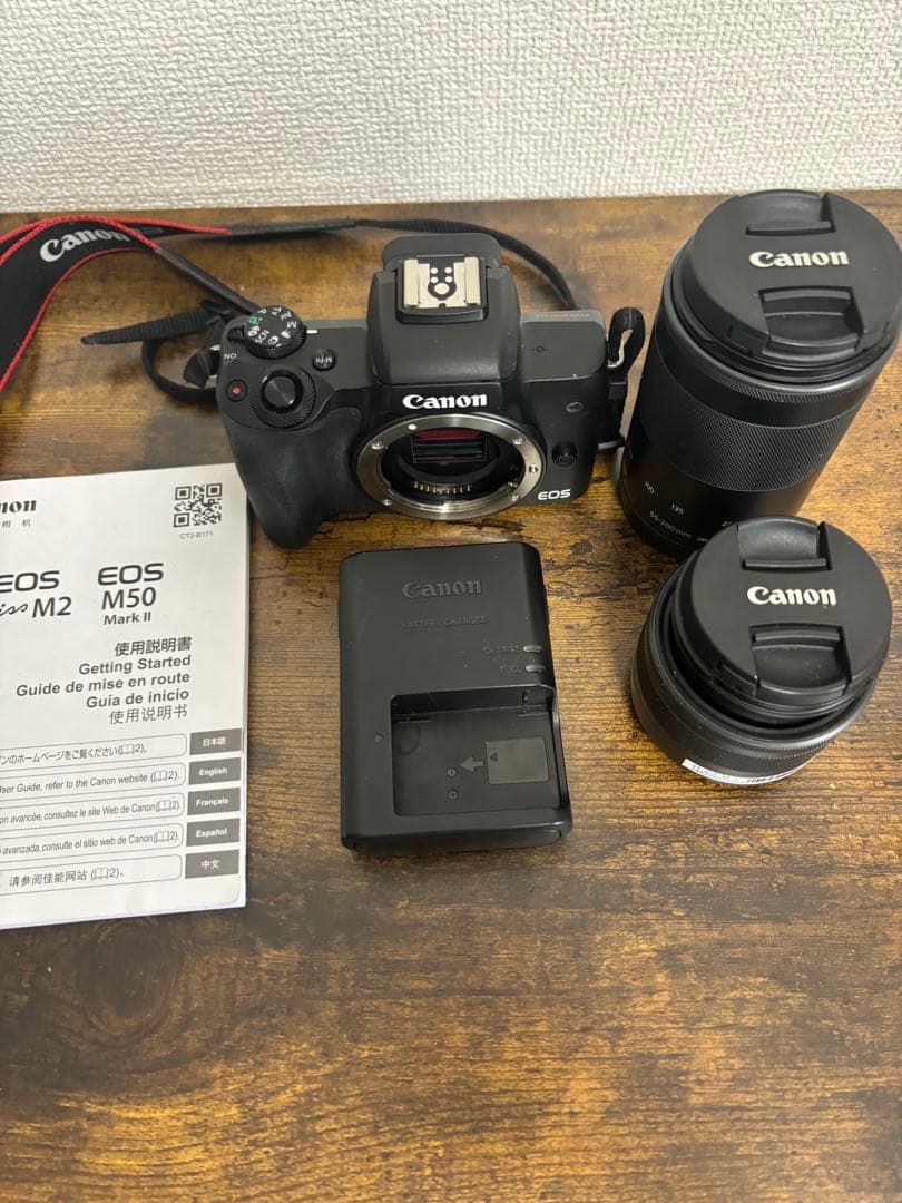 CANON EOS Kiss M2 ダブルズームキット ミラーレス一眼
