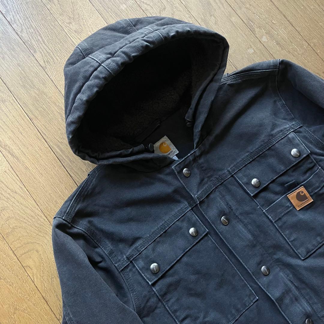 美品！Carhartt バートレットジャケット ブラック コート J284