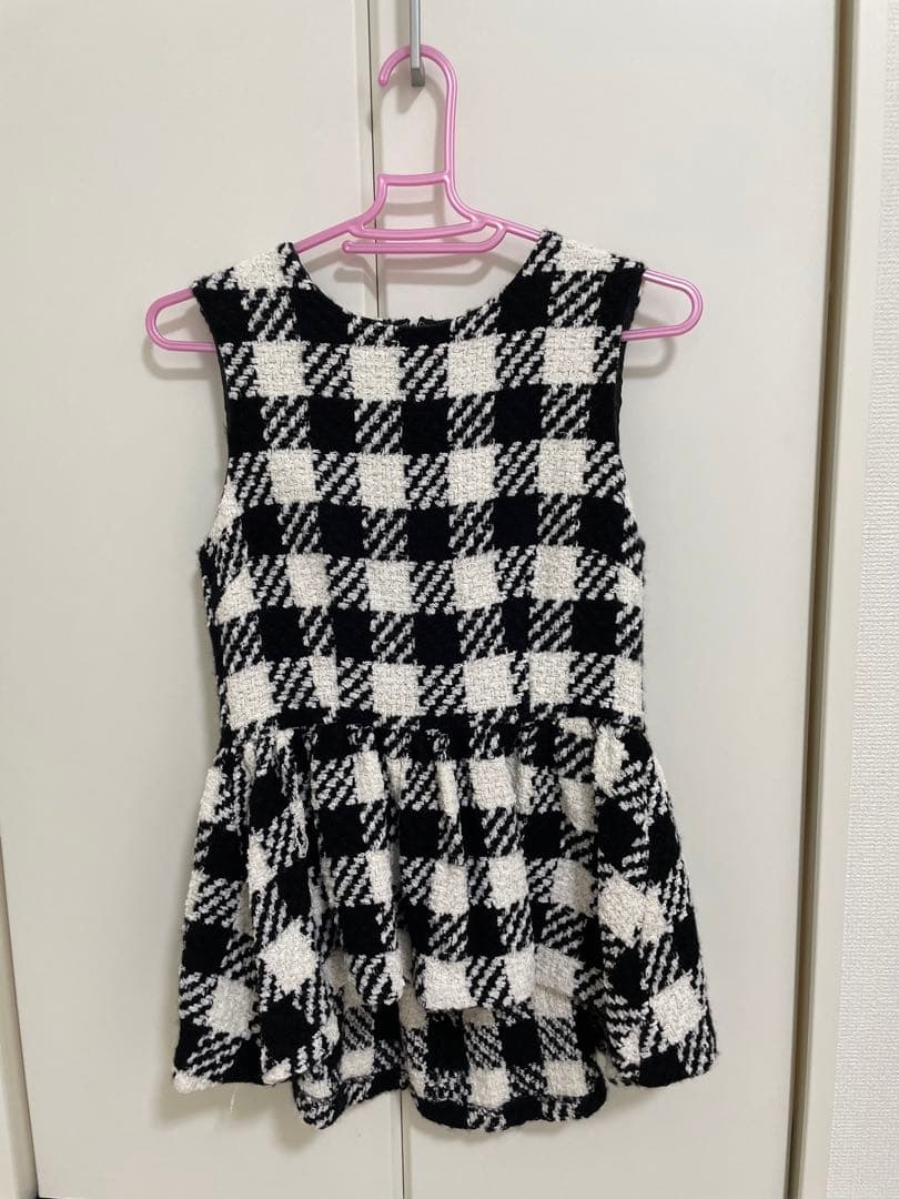 sheller チェック　ツイード　トップス