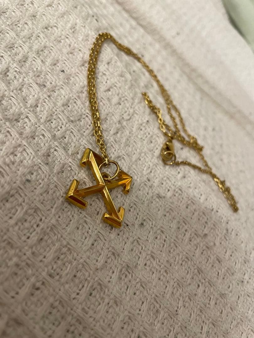 OFF-WHITE ゴールド ネックレス