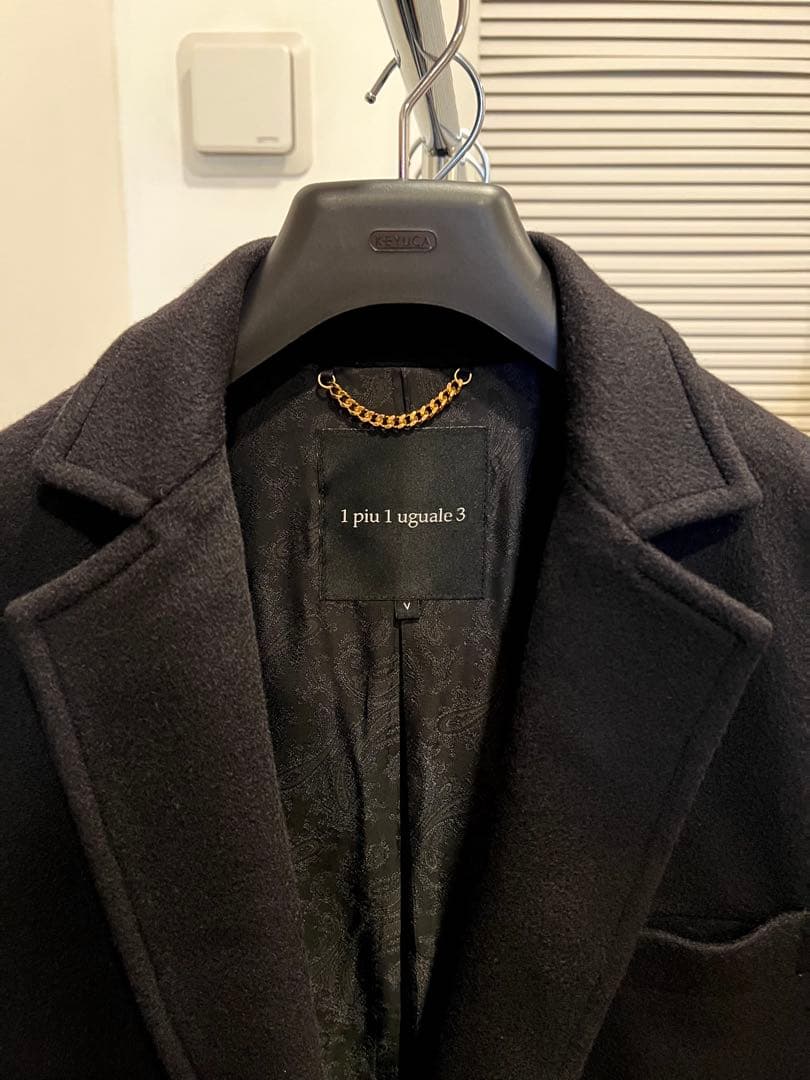 1piu1uguale3 最高級イタリアカシミアチェスターコート 定価26万