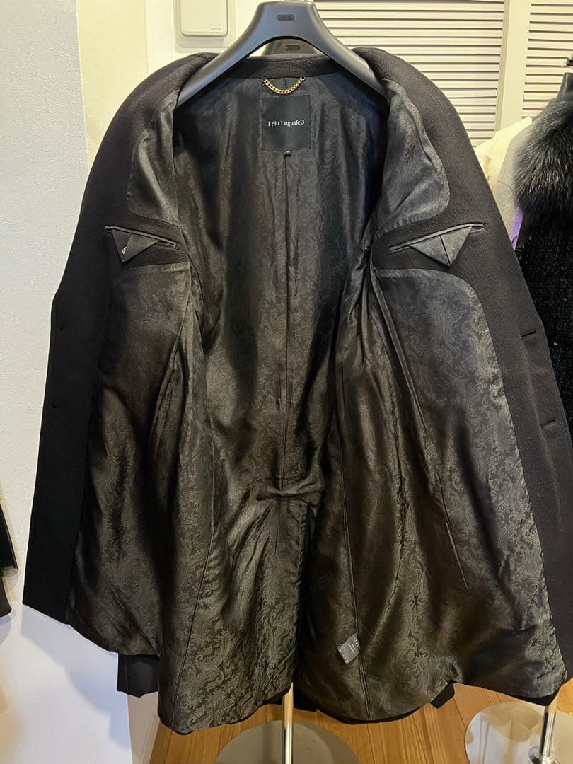 1piu1uguale3 最高級イタリアカシミアチェスターコート 定価26万