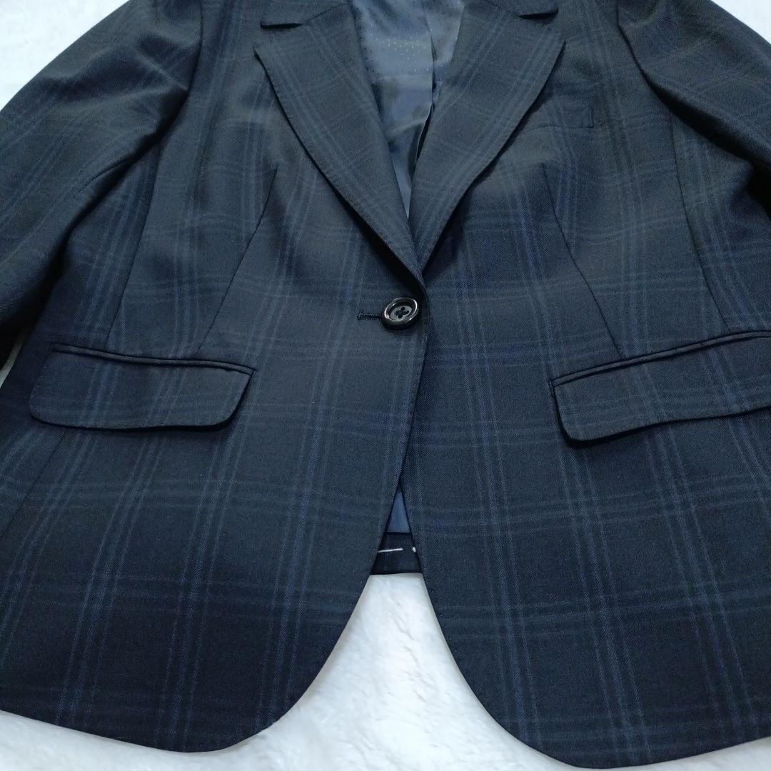 パンツスーツ ストレッチ 洋服の青山 n line precious ネイビー