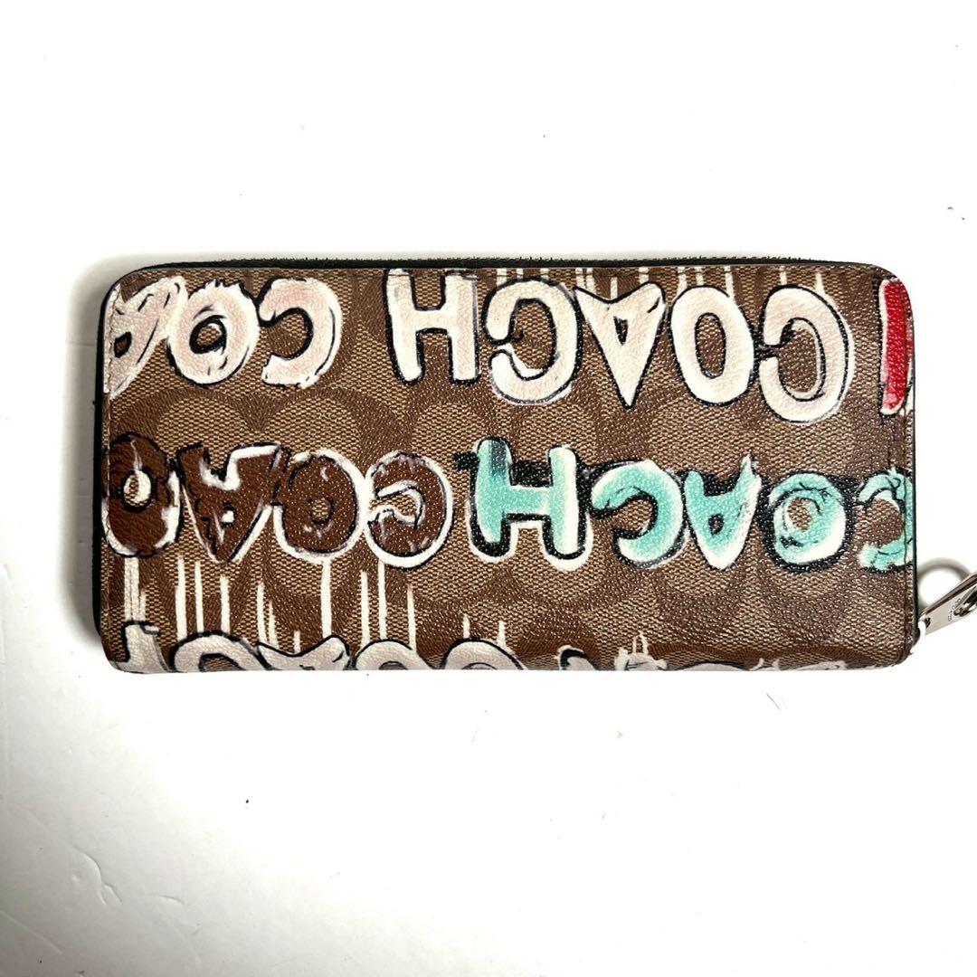 【未使用に近い✨】コーチ 長財布 Mint ＆ Serf コラボ シグネチャー