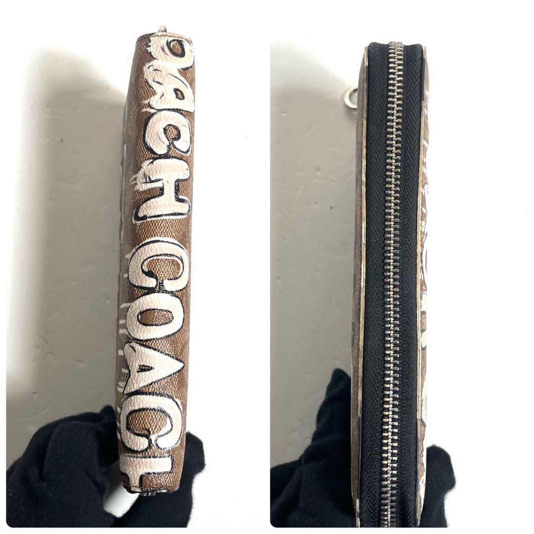 【未使用に近い✨】コーチ 長財布 Mint ＆ Serf コラボ シグネチャー