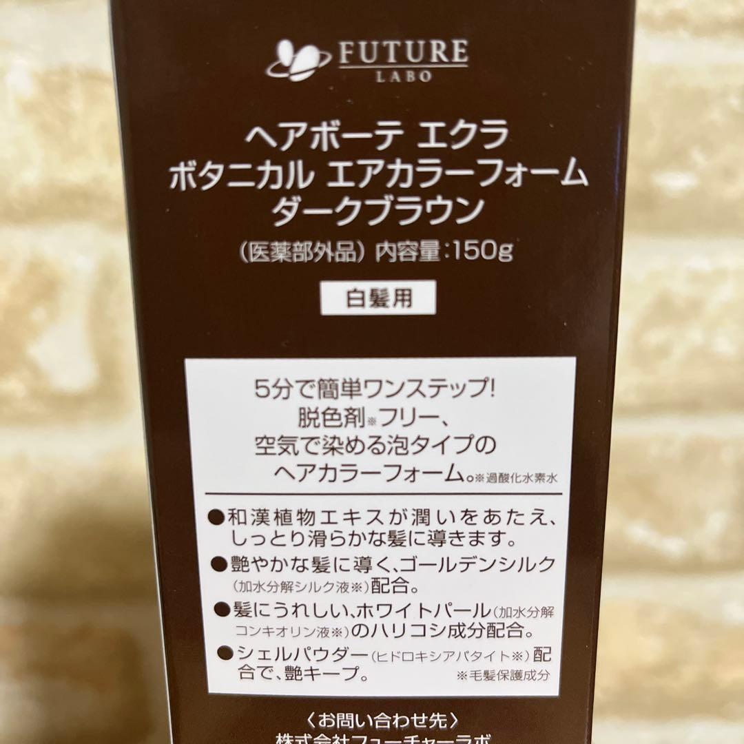 ヘアボーテエクラ　ボタニカル　エアカラーフォーム　ブラウン150g×2本セット❗️