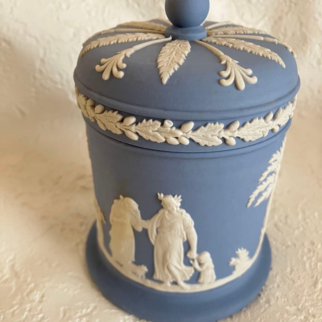 ウェッジウッド　ジャスパー　小物入れ　キャニスター　2個　まとめ売り