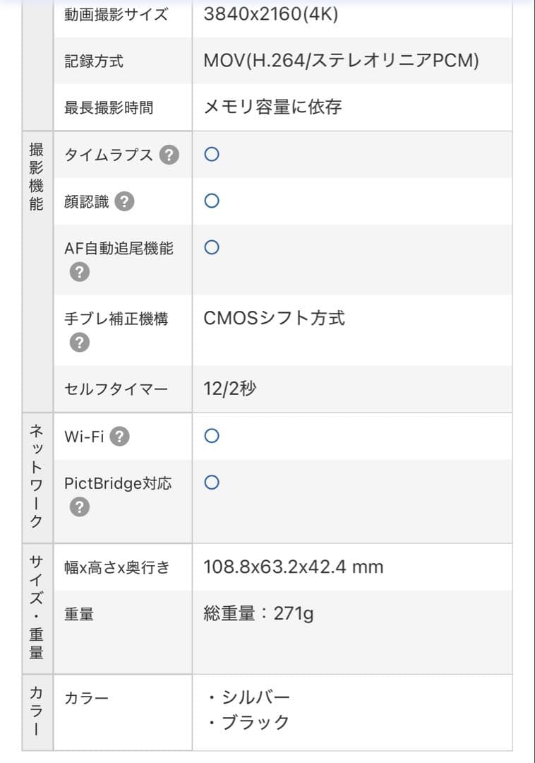 デジタルカメラ OLYMPUS STYLUS SH-3