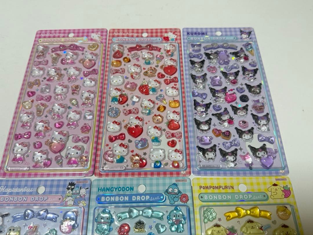 正規品 ボンボンドロップシール サンリオ　第二段 6種セット