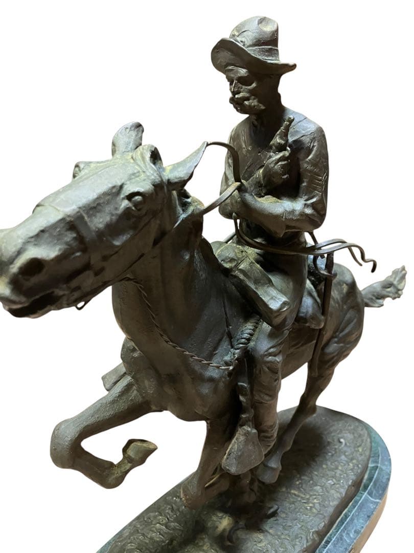 フレデリック・レミントン Frederic Remington 置物 金属製
