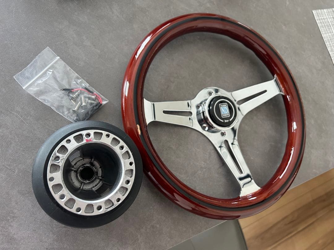 ウッドステアリング　ステアリングボス