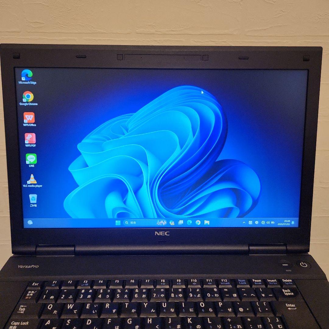 ⭐格安❗　美品　ノートパソコン　薄型　高性能　NEC　持ち運びも可能！