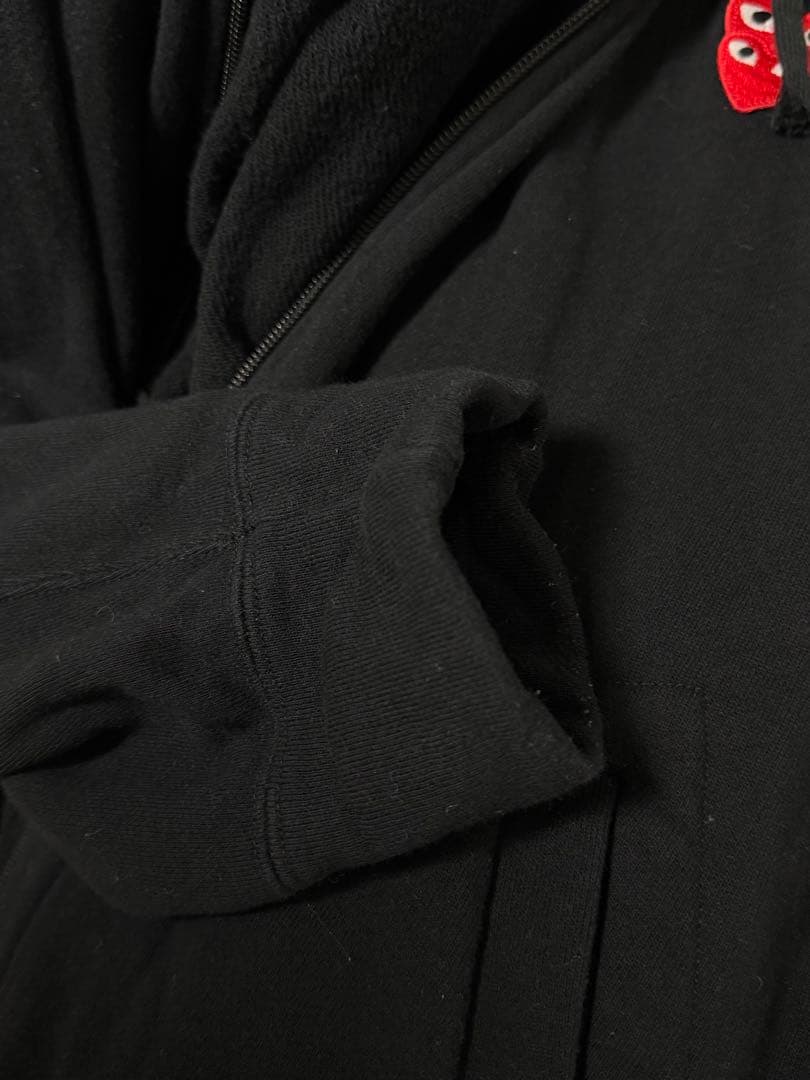 PLAY COMME des GARCONS ダブルハートジップアップ パーカー