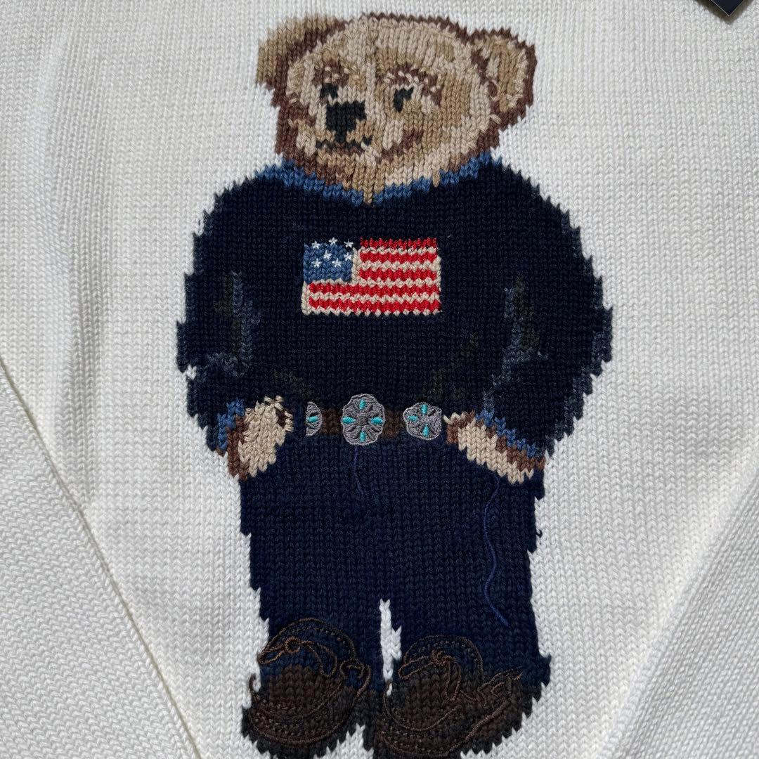 Lサイズ　ラルフローレン ポロベア セーター ホワイト メンズ　レディース