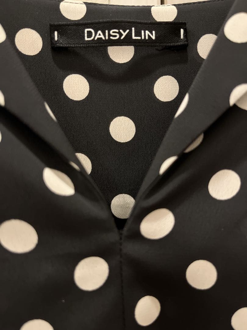 FOXEY Daisy Lin♡ドット柄長袖ブラウス トップスsize38
