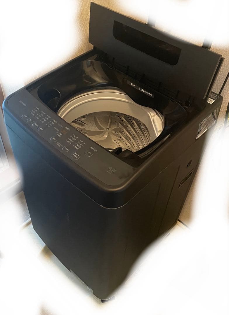 【引取】アイリスオーヤマ 洗濯機 4.5kg ブラック TNI-45A1-B