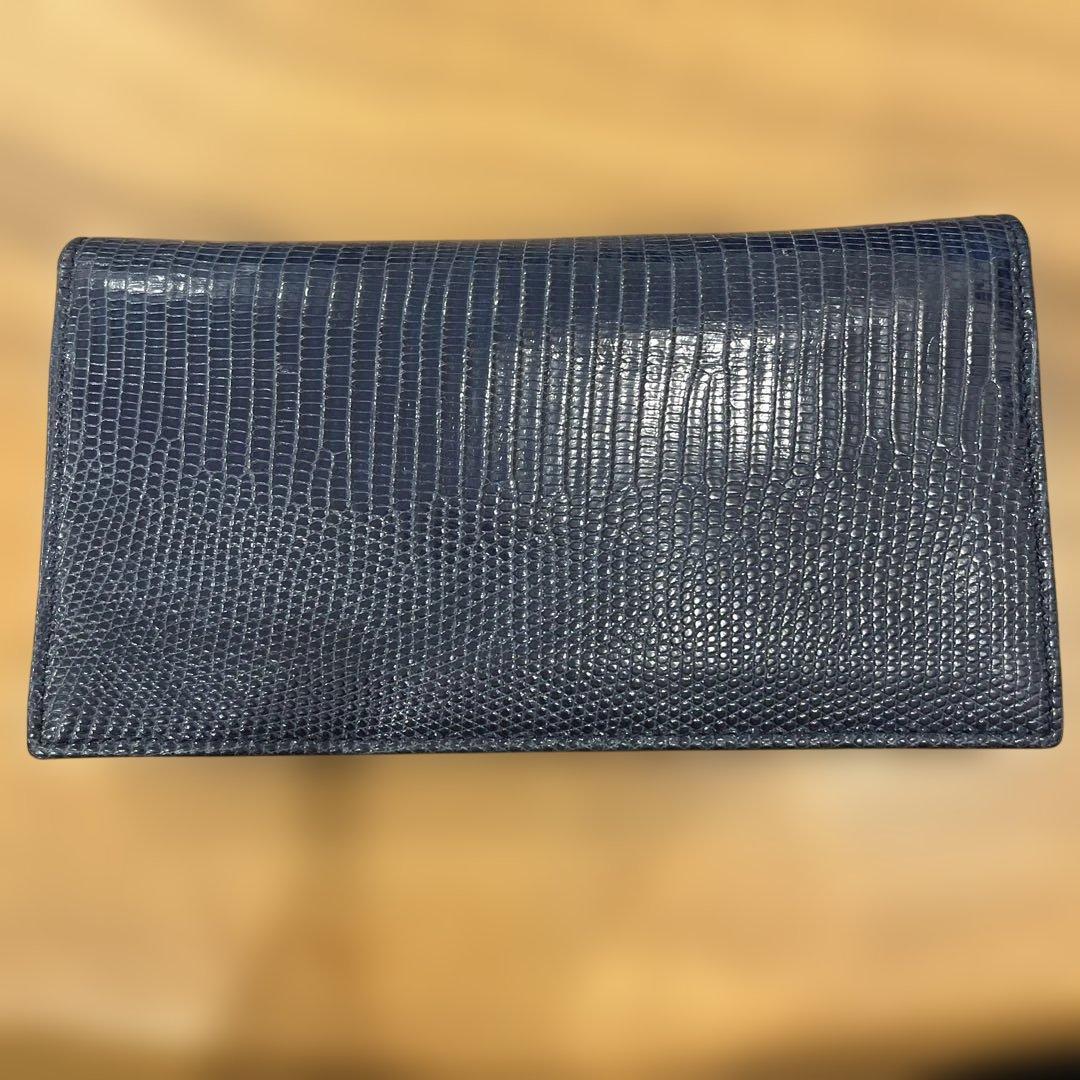 BVLGARI ネイビー 長財布