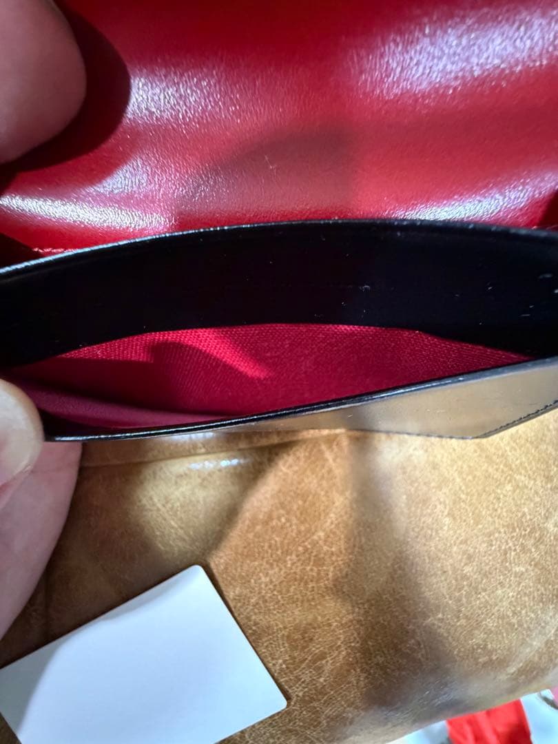 限定値引Vivienne Westwood ビビアン　ブラック名刺入れ　内側赤色