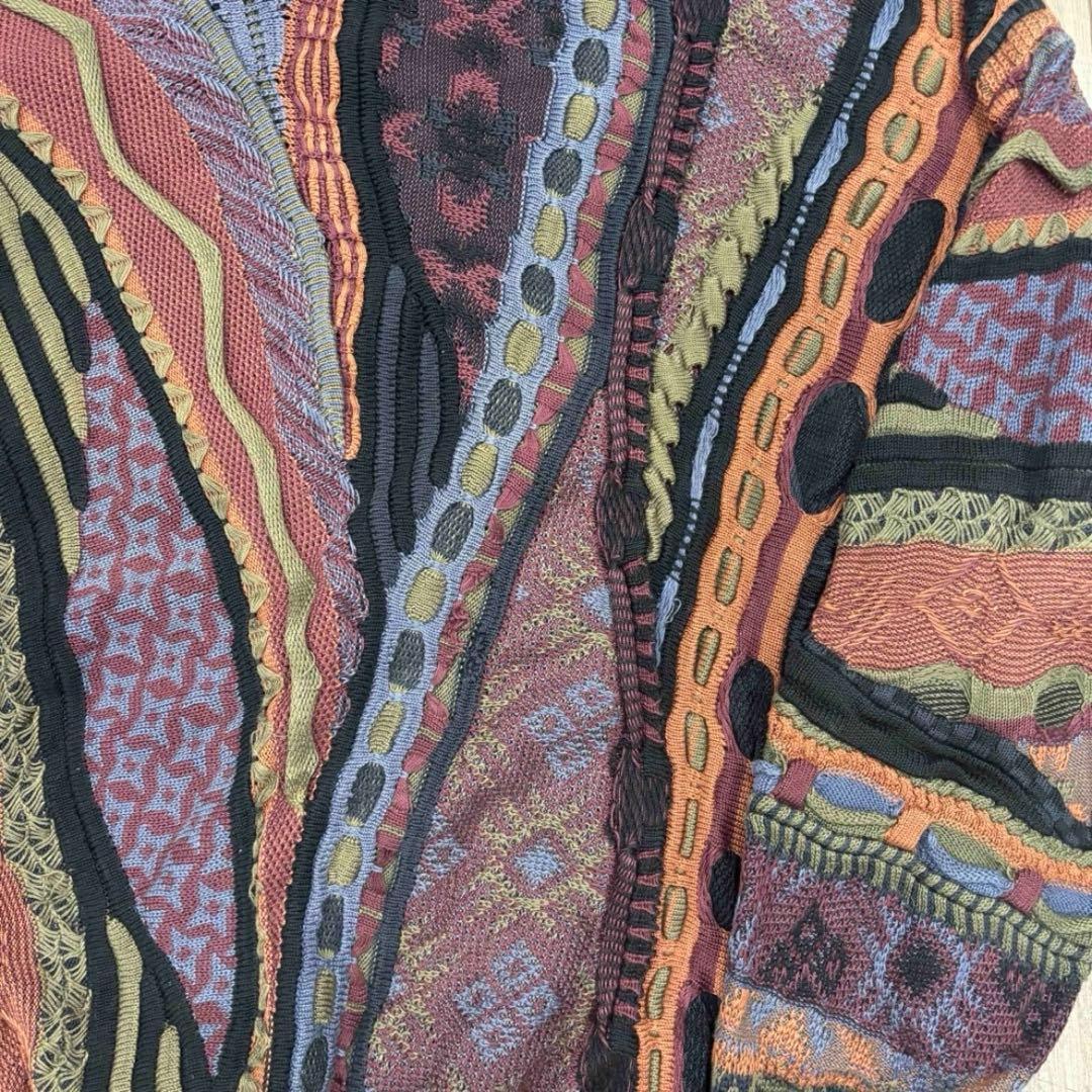 BARACUTA カナダ製 TUNDRA ヴィンテージ 3D 総柄 ニット