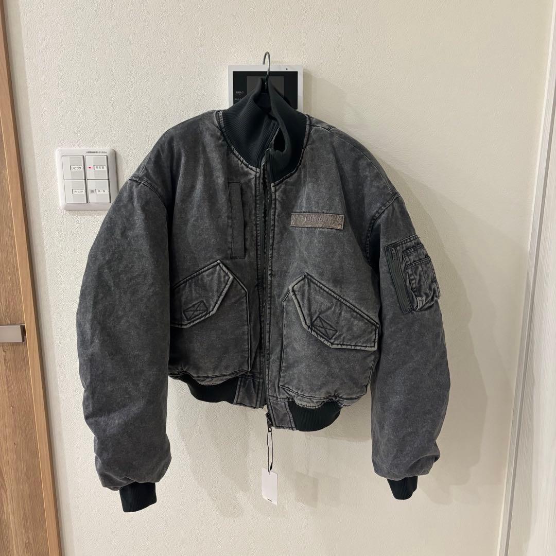 laguagem グレーデニム ボンバージャケ ット