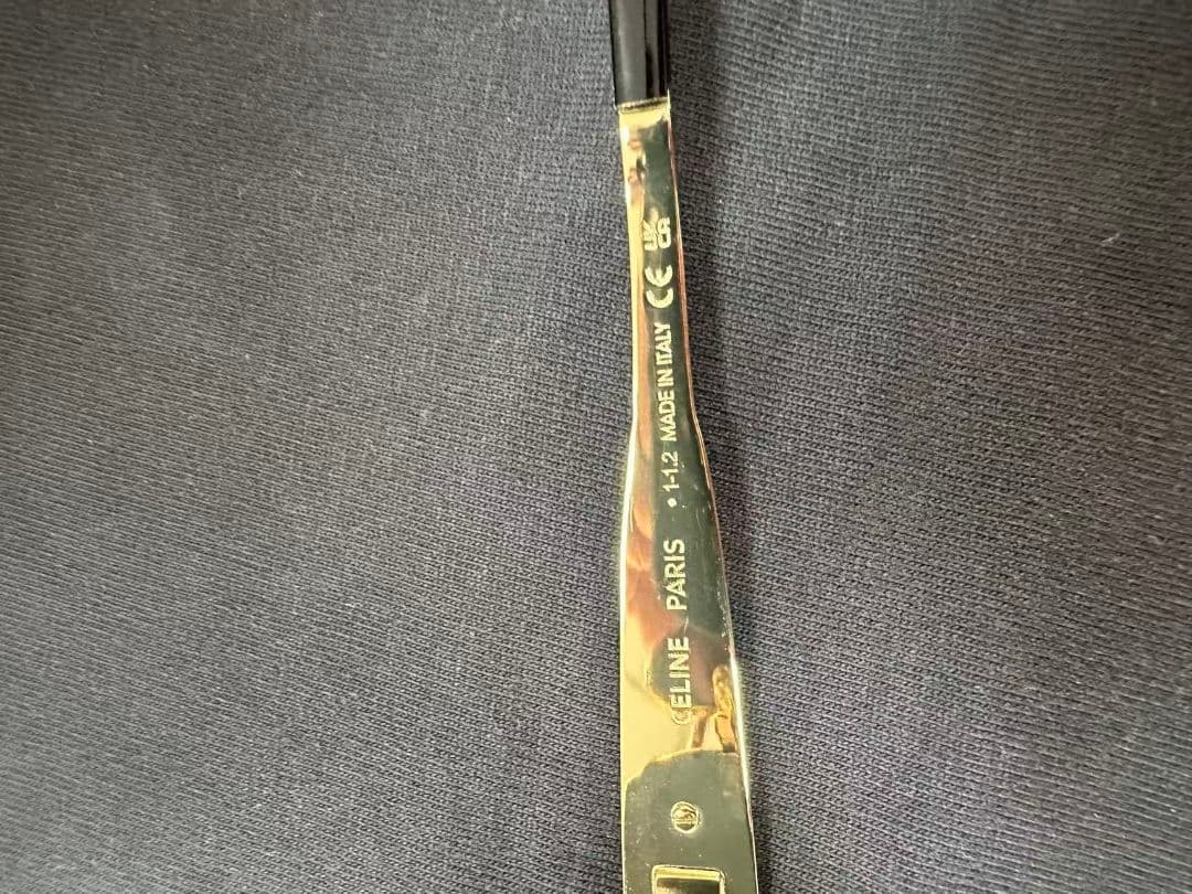 CELINE サングラス ブラック ゴールドフレーム 新品同様