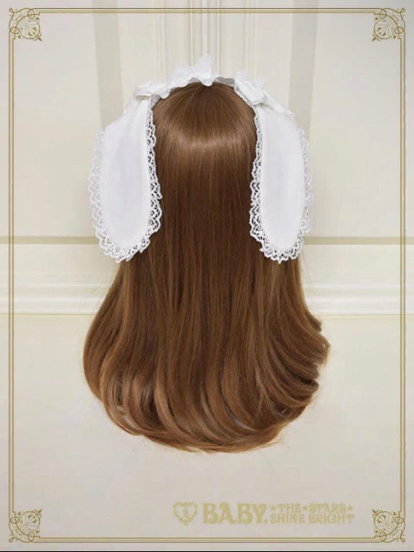 うさくみゃちゃんのうさみみヘッドドレス 黒黒 ブラック