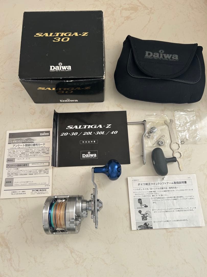 さ*ん様 ダイワ　SALTIGA Daiwa Z-30ベイトリール　純正ハンドル
