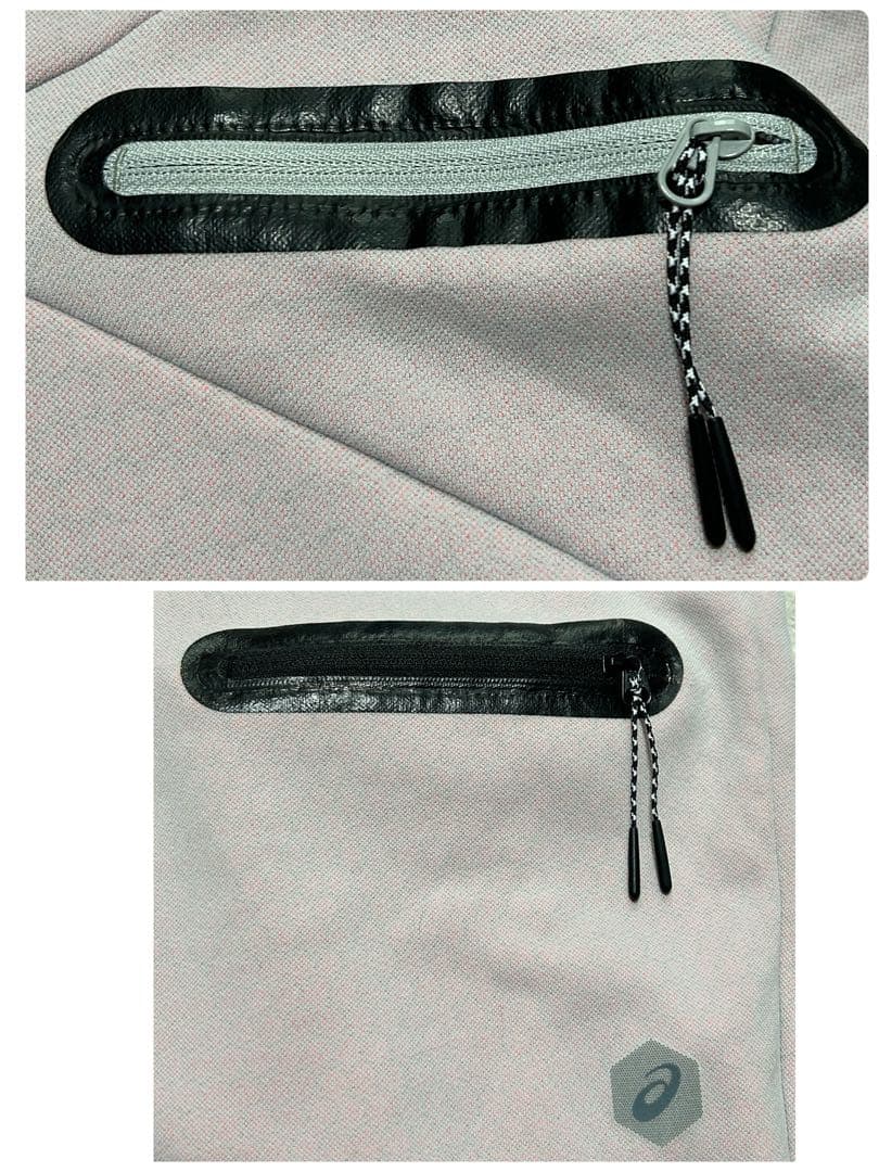 極美品 セットアップ アシックス GEL-HEAT フルジップフーディー L