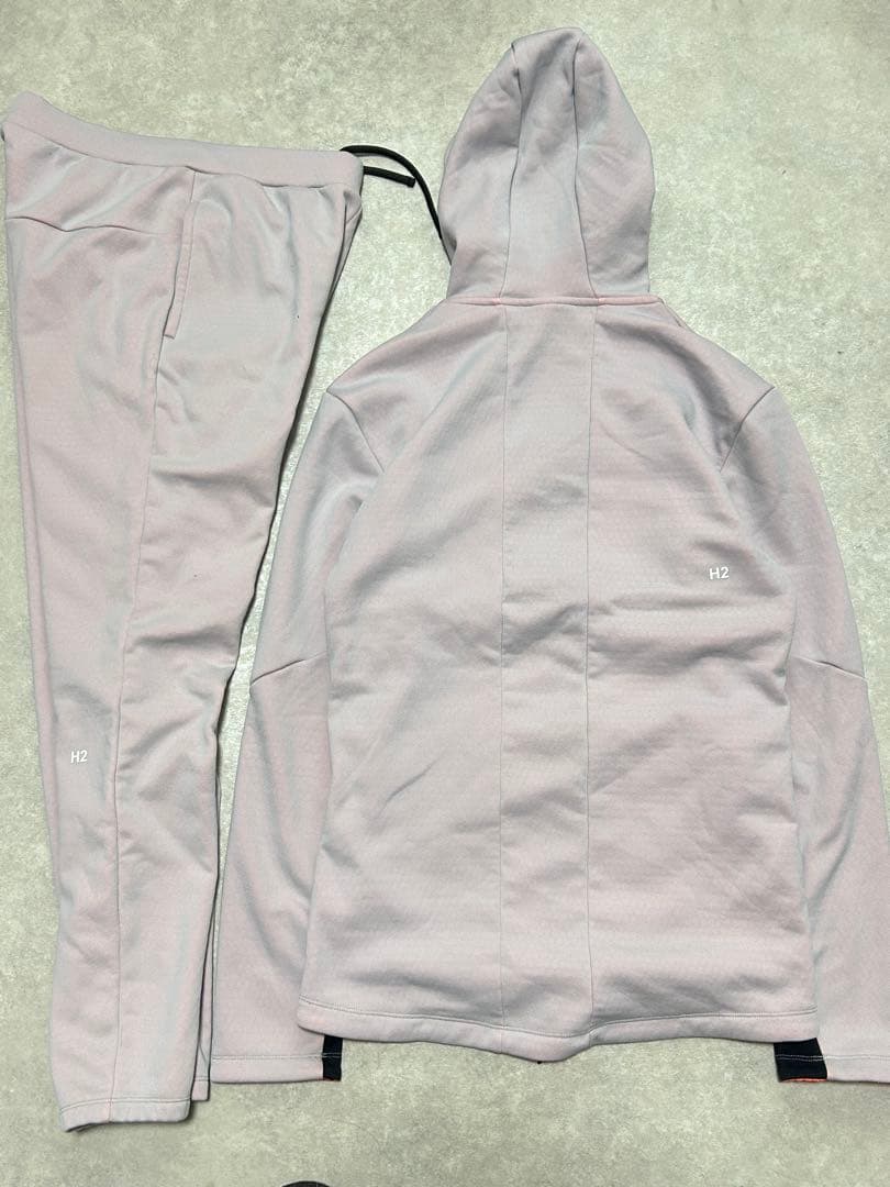 極美品 セットアップ アシックス GEL-HEAT フルジップフーディー L