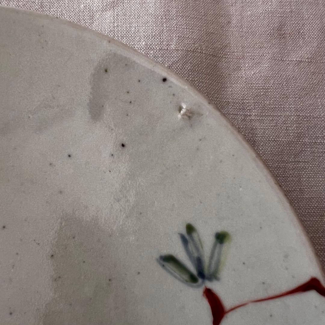 岡晋吾　岡さつき六寸皿　美品