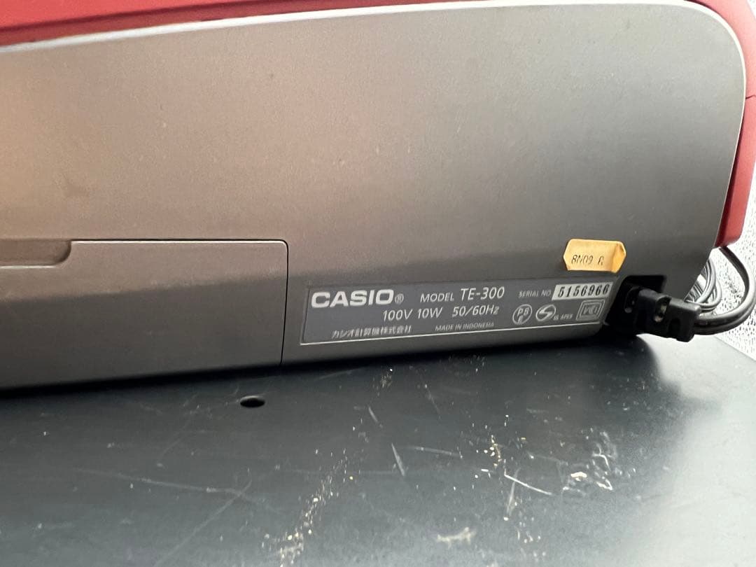 CASIO TE-300 赤 レジスター