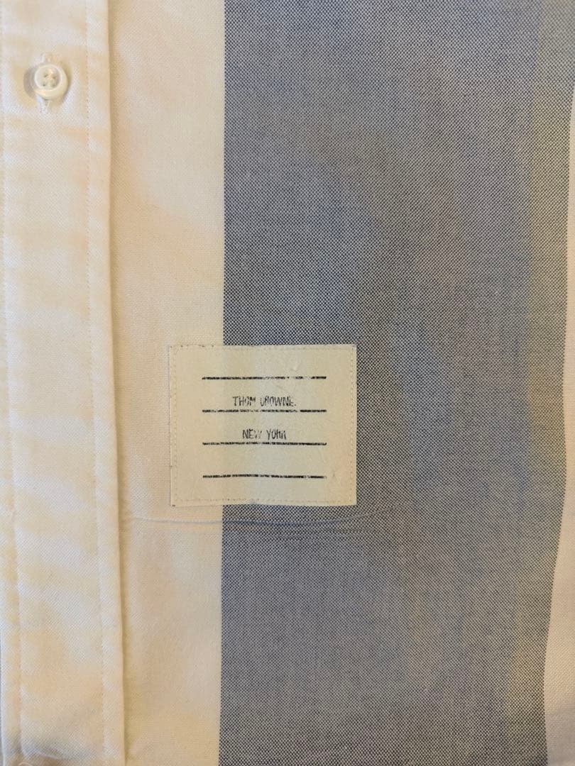 【THOM BROWNE】ストライプ長袖シャツ