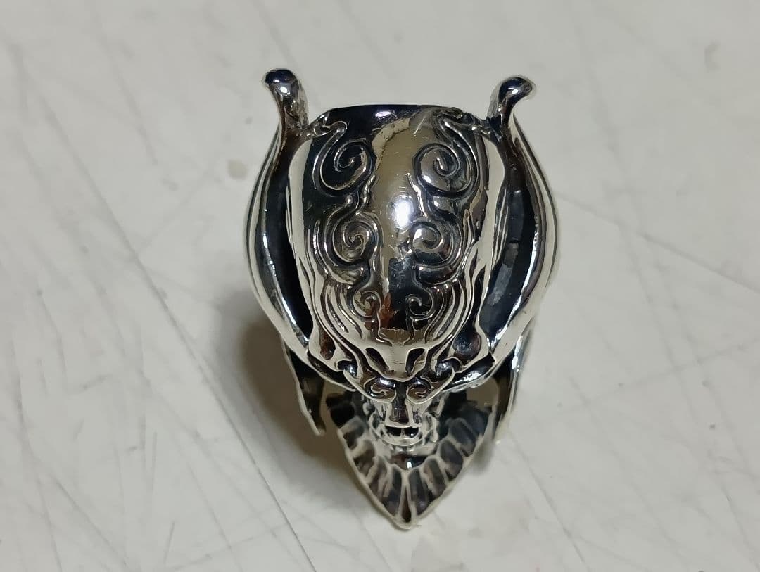 美品　40g 牙狼 魔導輪 ザルバ シルバー925 スカルリング