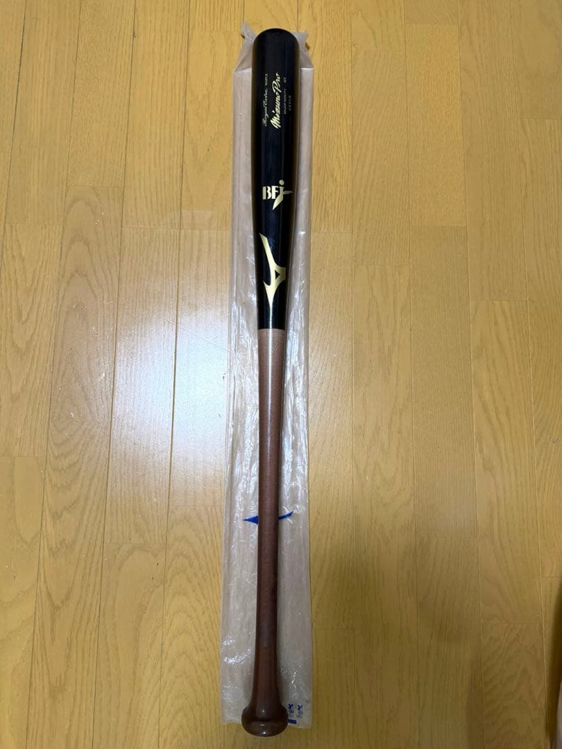 ミズノプロBFJ フルオーダー メイプル 黒/茶 84.5センチ 美品