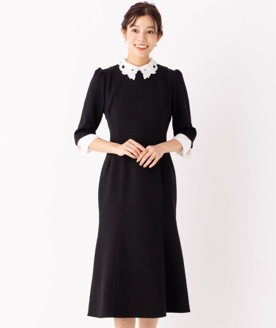 新品CELFORDFORDセルフォードエンブロイダリーカラーポンチワンピース