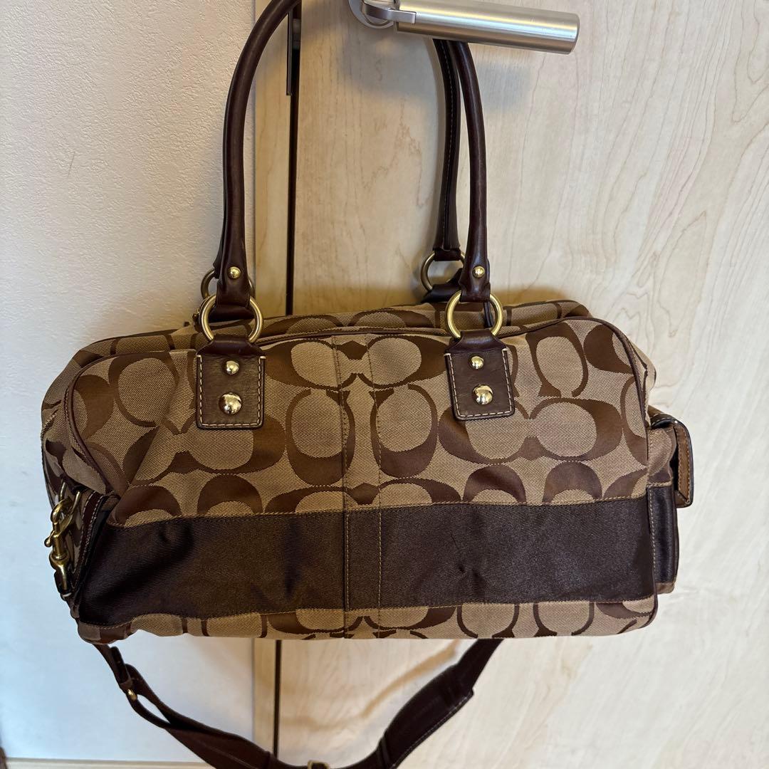 COACH ボストンバッグ ベージュ・ブラウン