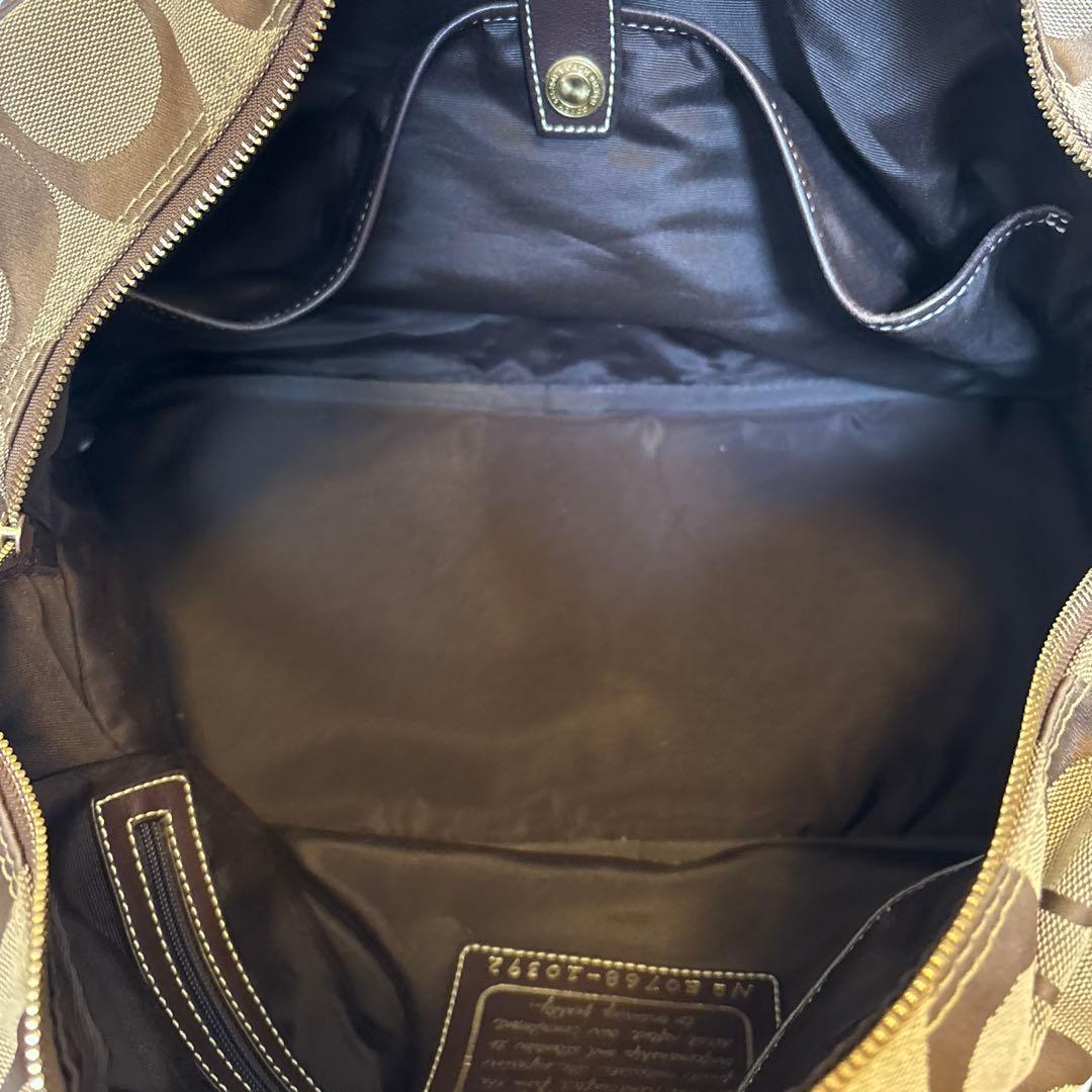 COACH ボストンバッグ ベージュ・ブラウン