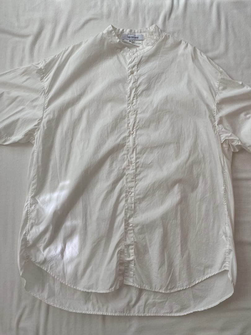 美品　Veritecoeur ユニセックススタンドカラーシャツ　VC-2591U