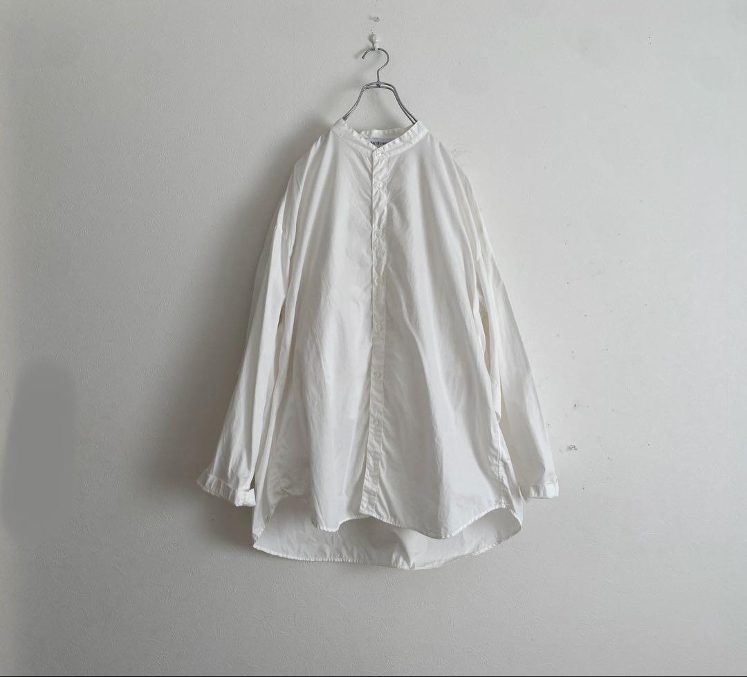 美品　Veritecoeur ユニセックススタンドカラーシャツ　VC-2591U