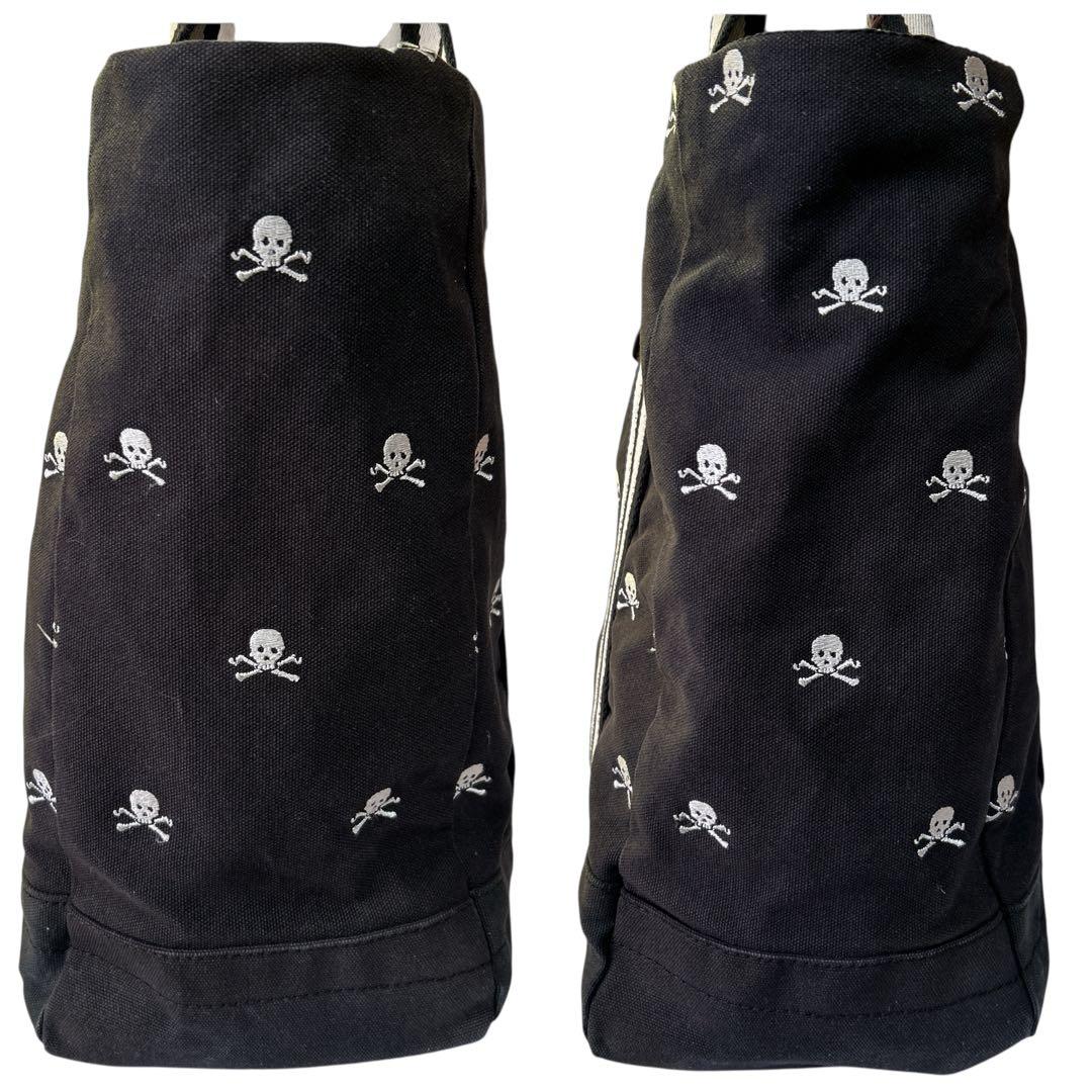 RALPH LAUREN RUGBY トートバッグ キャンバス×レザー スカル
