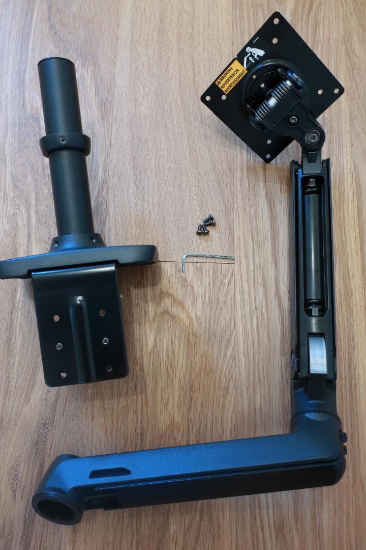 エルゴトロン モニターアーム マットブラック　34インチまで VESA規格対応