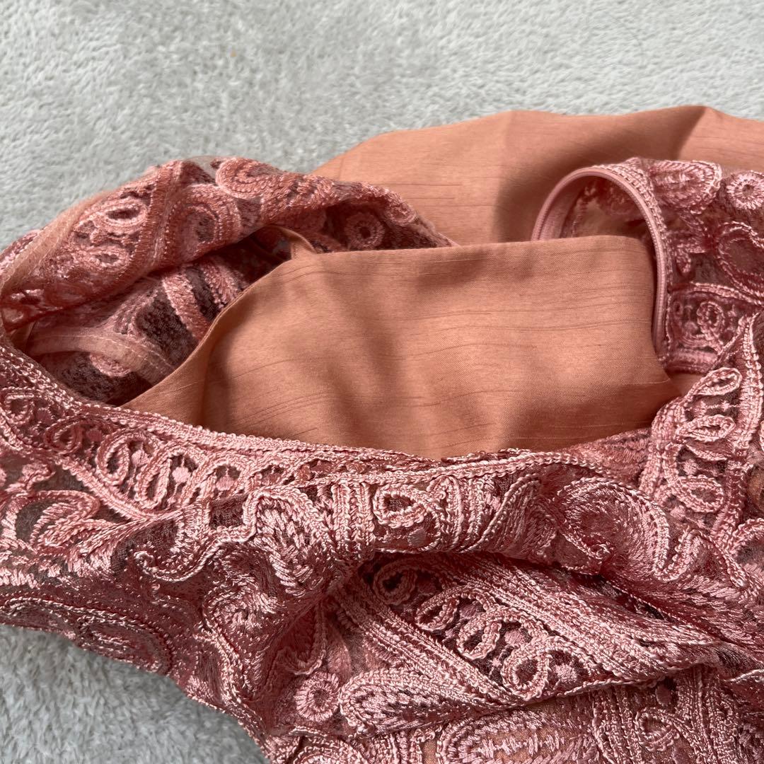 【新品】　グレイスコンチネンタル　ドレス　サロペット　S コード刺繍　パンツ